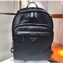 Prada Re-Nylon and Saffiano leather backpack bag 2VZ048 Black