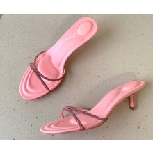Alexander Wang Heel 5cm DAHLIA Sandals In CRYSTAL Pink 2023