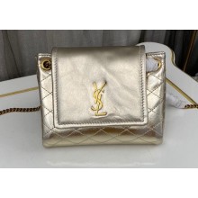 Saint Laurent mini nolita bag in lambskin 672738 Gold