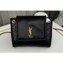 Saint Laurent mini nolita bag in lambskin 672738 Black