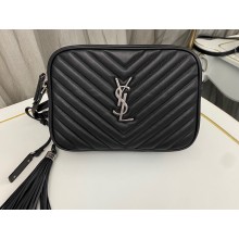 Saint Laurent Lou Camera Bag In Quilted Leather 574494/715232 Black/Silver