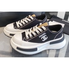 Chanel Canvas Low-top Sneakers Black Spring 2023