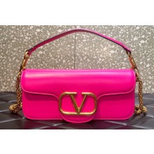 Valentino VLogo Signature Loco Shoulder Bag Fuchsia