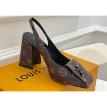 Louis Vuitton Heel 8.5cm Shake Slingback Pumps in Monogram Canvas 2023