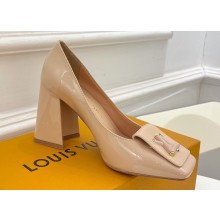 Louis Vuitton Heel 8.5cm Shake Pumps in Patent calf leather Nude 2023