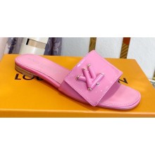 Louis Vuitton Shake Flat Mules in Patent calf leather Pink 2023