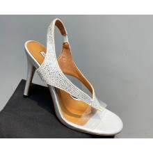 Aquazzura Heel 10.5cm Izzy Plexi Sandals White 2023