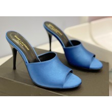 Saint Laurent Heel 10cm La 16 Mules Blue