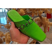 Balenciaga Heel 2.5cm Cosy Cagole Mules Green 2023