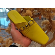 Balenciaga Heel 2.5cm Cosy Cagole Mules Yellow 2023