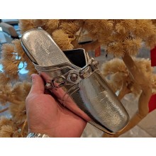 Balenciaga Heel 2.5cm Cosy Cagole Mules Silver 2023
