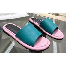 JW Anderson Bumper-tube Leather Slides Green/Pink 2023