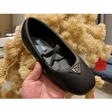 Prada Soft padded nappa leather ballerinas 1F122N Black 2023