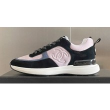 Chanel CC Logo Sneakers Fabric and Suede Calfskin 03 2023