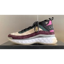 Chanel CC Logo Sneakers Fabric and Suede Calfskin G39982 03 2023