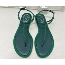 Rene Caovilla Flat flip flops Jewelled DIANA Sandals with Crystals 04 2023