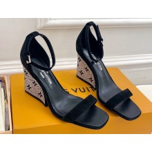 Louis Vuitton glittering rhinestones Heel Appeal Wedge Sandals 1AACNT 2023