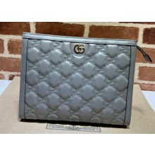 Gucci GG Matelassé pouch bag 723780 Gray