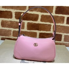 Gucci Aphrodite shoulder bag with Double G 739076 leather Pink