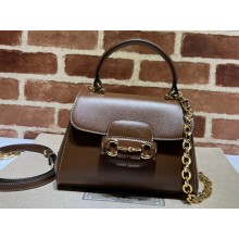 Gucci Horsebit 1955 mini bag 703848 leather Coffee
