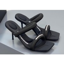 Alexander Wang Heel 7.5cm Julie Sandals In PADDED NYLON Black 2023