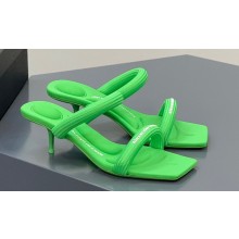 Alexander Wang Heel 5.5cm Julie/Jessie Sandals In PADDED NYLON Green 2023