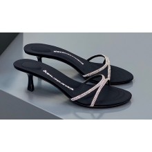 Alexander Wang Heel 5.5cm Dahlia Sandals In Crystal Black 2023