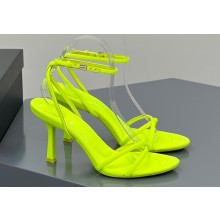 Alexander Wang Heel 8.5cm DAHLIA Sandals Satin Yellow 2023