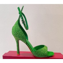 Valentino Suede Tan-Go sandals with Crystals 12 2023