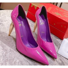 Christian Louboutin Heel 8.5cm/10cm/12cm Lipchick Pumps Patent Fuchsia