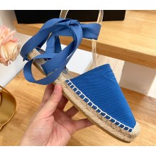 Prada Cotton drill Espadrilles Sandals Blue 2023