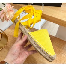 Prada Cotton drill Espadrilles Sandals Yellow 2023