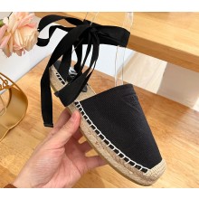 Prada Cotton drill Espadrilles Sandals Black 2023