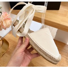 Prada Cotton drill Espadrilles Sandals White 2023