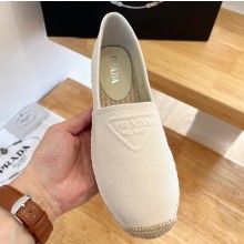 Prada Cotton drill Espadrilles Fabric White 2023