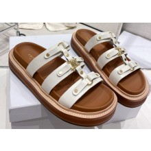 Celine Slides Tippi In Calfskin White 2023