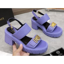 Versace Heel 8cm Medusa Biggie Sandals Lilac 2023