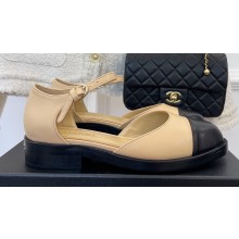 Chanel Shiny Goatskin Mary Janes G39858 Beige 2023