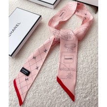 Chanel Silk Twill Slim Bandeau Scarf 6x120cm 04 2023