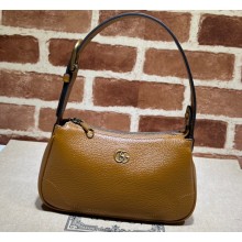 Gucci Aphrodite shoulder bag with Double G 739076 leather Brown