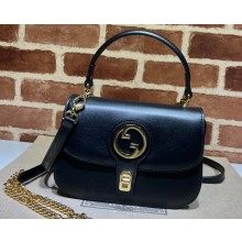 Gucci Blondie top-handle bag 735101 in Leather Black 2023