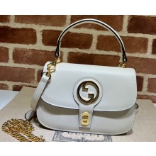 Gucci Blondie top-handle bag 735101 in Leather White 2023