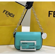 Tiffany & Co. charm x Fendi Nano Baguette Bag Charm in Tiffany Blue leather with Sterling Silver 2023
