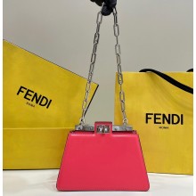 Fendi leather Peekaboo Cut Petite bag Pink 2023