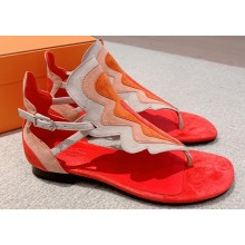 Hermes Garden sandals in suede goatskin 04 2023