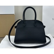 The Row Soft Margaux 10 Bag in Leather Grained Black