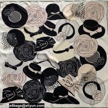Chanel square silk Scarf 90x90cm 02 2023