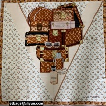Louis Vuitton square silk Scarf 90x90cm 03 2023