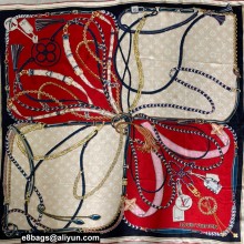 Louis Vuitton square silk Scarf 90x90cm 09 2023