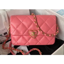 Chanel Medium Flap Bag in Lambskin AS3986 Dark Pink 2023
